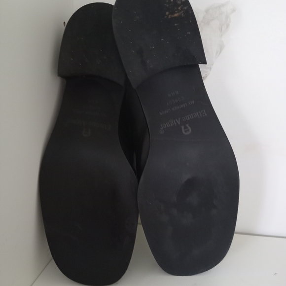 ETIENNE AIGNER comedy animal print leather mules size 8.5 - Picture 4 of 14